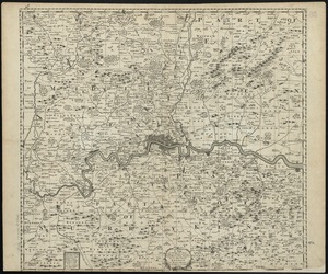 A map containing the towns, villages, gentlemens houses, roads, rivers & other remarks for 20 miles round London