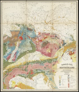 Geologische karte von Deutschland