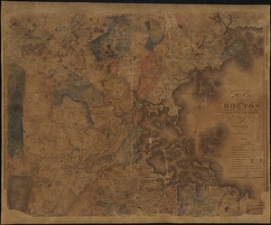 Map of Boston and its vicinity from actual survey
