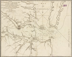 A plan of the entrance of Chesapeak Bay, with James and York rivers