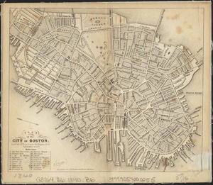Plan of the city of Boston