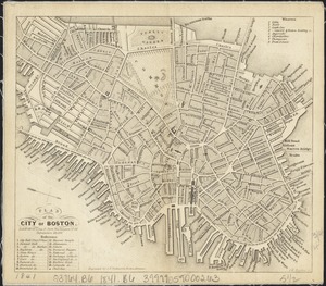 Plan of the city of Boston