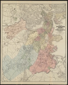Map of Boston, for 1883