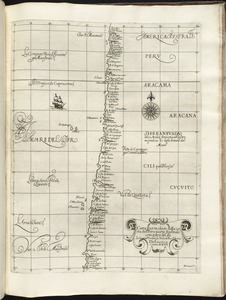 Carta particolare della costa del' Peru parte australe con parte di Cili