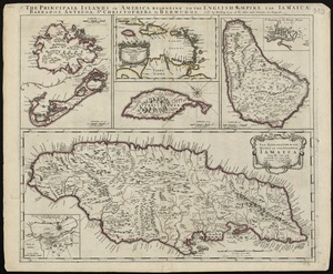 The principall islands in America belonging to the English empire viz Iamaica, Barbados, Antegoa, St. Christophers & Bermudos