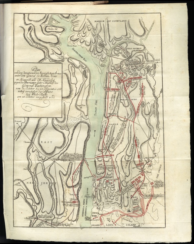 Plan von den operationen der Koeniglichen Armee unter dem General Sir William Howe