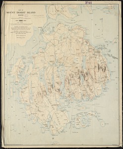 Map of Mount Desert Island, Maine