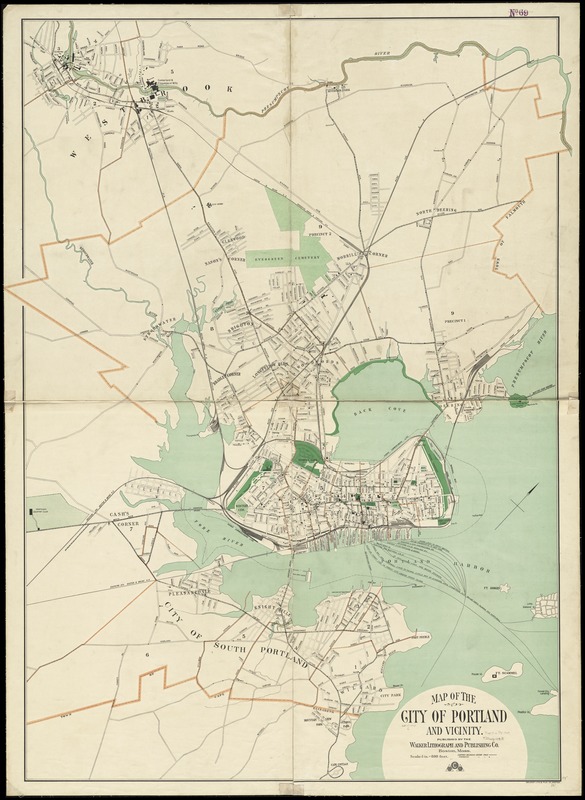 Map of the city of Portland and vicinity