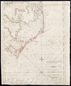 Chart of the coast of America from Albermarle Sound to Cape Lookout