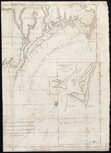 Chart of the coast of America from Cape Fear to Cape Look Out