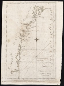 Chart of the coast of America from St. Hellens Sound [to] St. Johns River