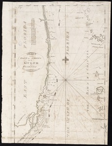 Chart of the coast of America thro' the Gulph of Florida