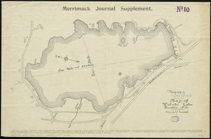 Map of Webster Lake, Franklin, N.H