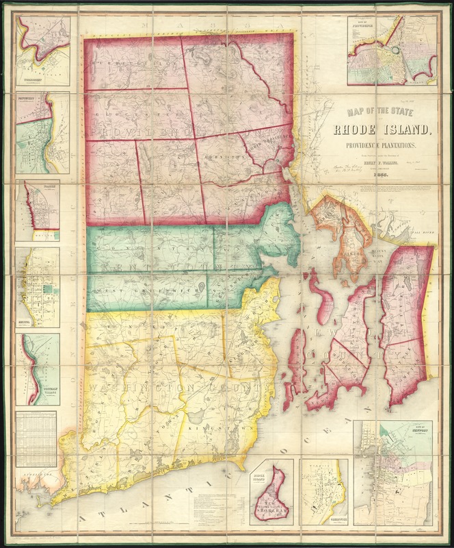 Map of the State of Rhode Island, and Providence Plantations