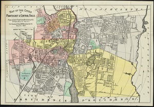 Map of the cities of Pawtucket & Central Falls