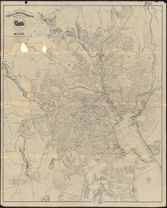 Map of the city of Providence, Rhode Island