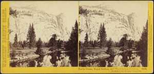 North Dome, Royal Arches, and Washington Column, Yosemite Valley, Mariposa County, Cal.