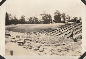 Construction site of Lejeune (later Butler) Stadium, Marine base Quantico, VA