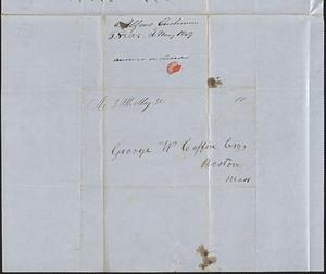 Alfred Cushman to George Coffin, 26 May 1849