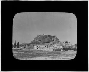 Greece. Athens. The Acropolis from the Stadion