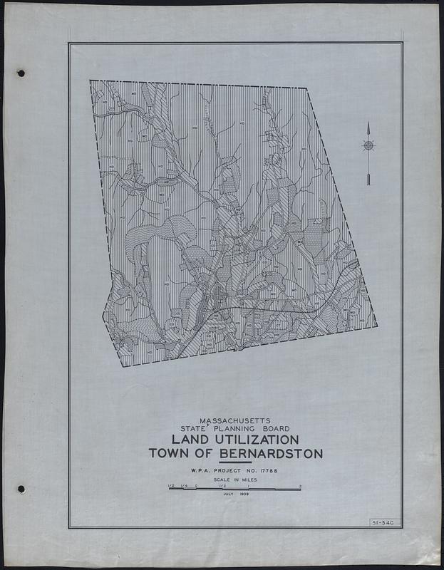 Land Utilization Town of Bernardston Digital Commonwealth