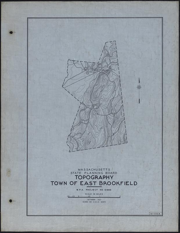 Topography Town of East Brookfield Digital Commonwealth