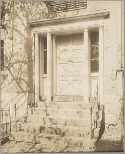 Exterior view of 17 Pinckney [i.e. Chestnut] Street, Boston, doorway