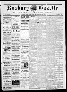 Roxbury Gazette and South End Advertiser, December 25, 1884