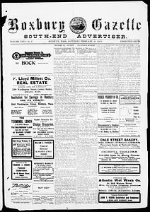 Roxbury Gazette and South End Advertiser, February 18, 1911