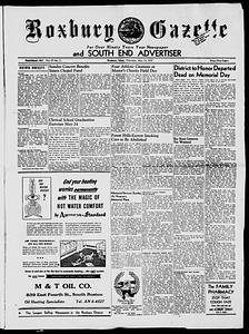 Roxbury Gazette and South End Advertiser, May 23, 1957