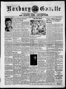 Roxbury Gazette and South End Advertiser, October 30, 1958