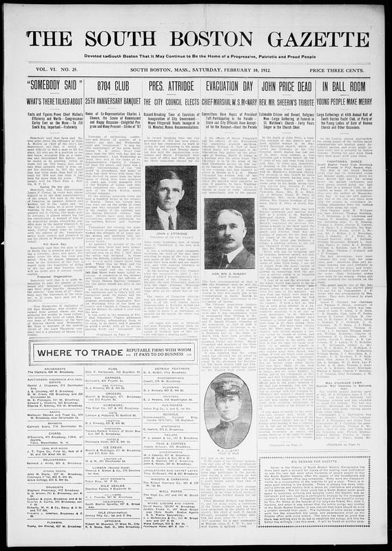 South Boston Gazette, February 10, 1912 - Digital Commonwealth