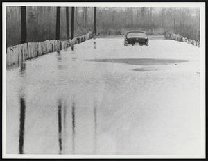 Off Rt. 1 - Dedham abandoned car