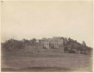 View of fort, possibly in Indore, India