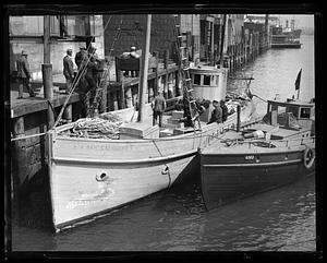 Rum runner caught - San Calogero at appraisers stores with $150,000 of choice liquor, May 1932