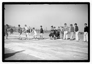 Boys running