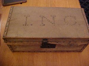 Trunk with metal studs