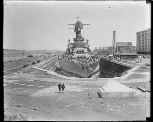 USS Tennessee docks in New dry dock in South Boston