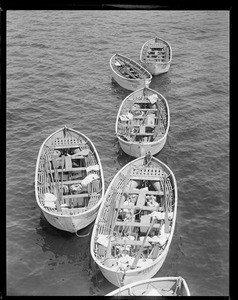 Life boats from SS Boston