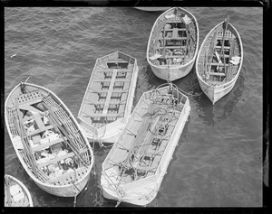 Life boats from SS Boston