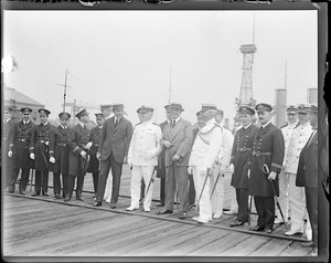 Commandant Rush of Charlestown Navy Yard with Chilean government officials