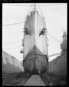 USS Cincinnati in South Boston dry dock