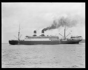 SS President Wilson sailing into Boston