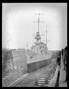 USS Trenton in South Boston dry dock