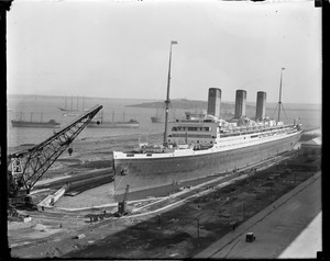 SS Majestic in South Boston drydock