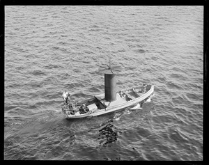 Rotary ship on Charles River, built by two MIT students