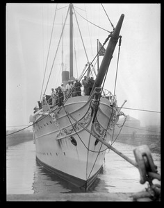 President's yacht Mayflower in South Boston drydock