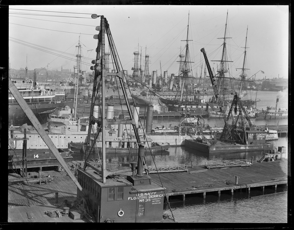 SS George Washington at Navy Yard, Panorama 