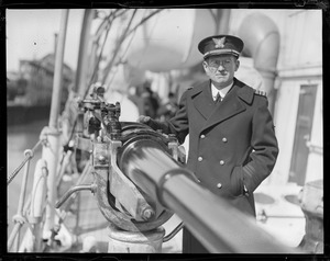 Former oceanographer Noble Ricketts, aboard his ship USS Ossipee, Navy Yard