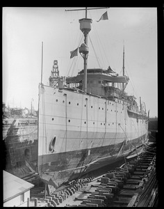 SS Oglala in drydock, Navy Yard